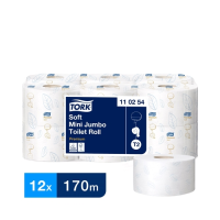 Tork 2 Ply Soft Mini Jumbo Toilet Roll 59mm/170m