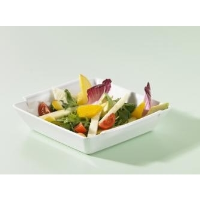 Bombay Wht Sq Gourmet Dish 8.25x8.25x1.75"