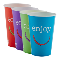 16oz Enjoy Design Paper Cold Cup 