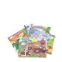 Bizzi A4 Activity Mats Pet Farm Safari Zoo