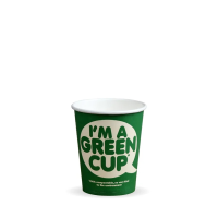 8oz I'm A Green Cup Single Wall Hot Cup