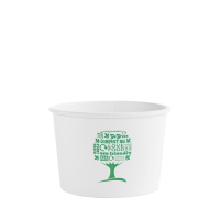 16oz Soup Container Green Tree 