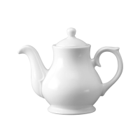 Plain White Sandringham Tea/Coffee Pot 2 Cup 15oz 