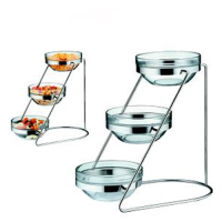 S/S Cereal Stand Three Tier - Bowls Not Included