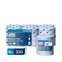 Tork Wiping Paper Centrefeed Blue 1 Ply 320m