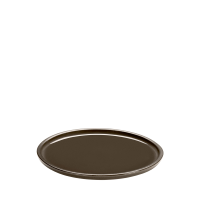 ReNew-Taupe Flat Round Plate 22d