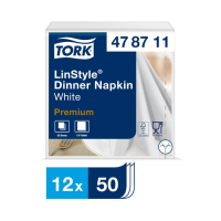 Tork LinStyle? 39cm Dinner Napkin White