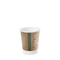 8oz Double Wall Brown Kraft Cup 