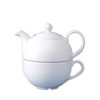 Plain White One Cup Tpot 13oz36.2cl (Teapot Only)