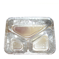 3 Compartment Foil Container 227x177x39mm 