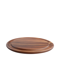 Tuscany Round Board With Groove In Acacia