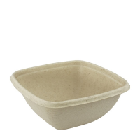 BePulp Natural Square Bowl 13 x 13cm 375ml