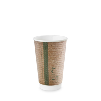 16oz Double Wall Brown Kraft Cup 
