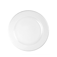 White Profile Plate 10 13/16" (27.6cm)