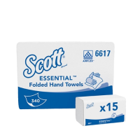 Scott? Essential 1 Ply Interfold Hand Towel White 