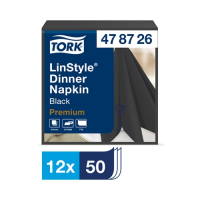 Tork LinStyle? 39cm Dinner Napkin Black