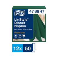 Tork LinStyle? 39cm Dinner Napkin M/Pine Green