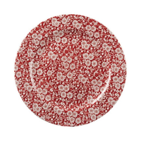 VP Cranberry Victorian Calico Plate 30.5cm (12") 