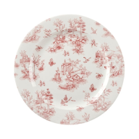 VP Cranberry Toile Plate 29.80 cm