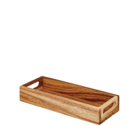 Small Wooden Rectangular Crate 30x12x4.8cm