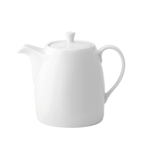 Anton Black Teapot Pot 28oz White