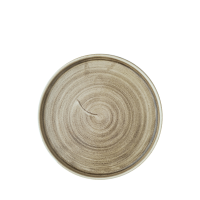 Patina Antique Taupe  Walled Plate 8.25" 