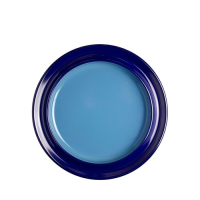 Freedom Blue Raised Rim Melamine Plate 10" 25cm