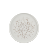 Kintsugi Agate Grey  Walled Plate 8.25" 