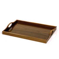 Handled Waiters Tray Mahogany 610x405 (Large)