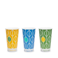 Hula PLA Lined Cold Drinks Cup 12oz 