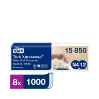 Tork Xpressnap? 2 Ply 21cm ESoft Disp Napkin White