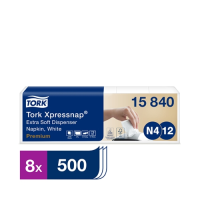 Tork Xpressnap? 2 Ply ESoft Disp Napkin White