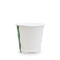 24oz Soup Container White PLA Lined