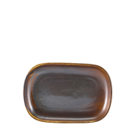 Terra Porcelain Rust/Copper Rect Plate 24 x 16.5cm