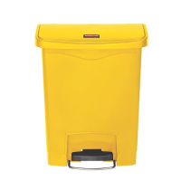 Step On Front Step Resin Bin 30Ltr Yellow