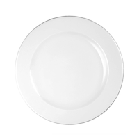 White Profile Plate 12" 30.5cm