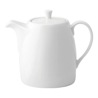 Anton Black Tea Pot 35oz White