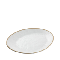 Europa Serving Plate, White Mel 33.5x28.5x3cm