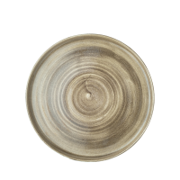 Patina Antique Taupe  Walled Plate 10 3/16"