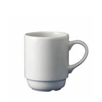 Plain White Stacking Mug 9.9oz (28cl) 