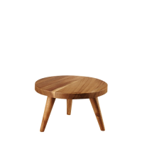 Large Round Wooden Stand 25 x 15cm 