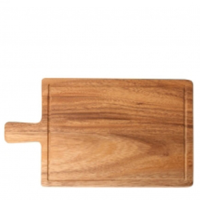 Wood Serving Board With Groove