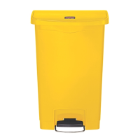 Slim Jim Step On Front Step Resin Bin 50Ltr Yellow