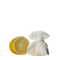 Lemon Ties Muslin Disc & Ribbon