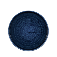 Plume Ultramarine  Walled Plate 10 3/16"