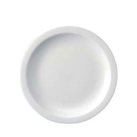 Plain White Nova Plate 10" 25.4cm