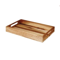 Large Wooden Rectangle Crate 38x24x4.8cm
