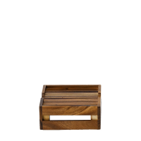Wood Small Stacking Crate Riser 25.8x22.2x9.4cm