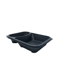 Hot Deli Deluxe Grey 2 Comp Tray 227x177x50mm