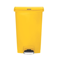 Slim Jim Step On Front Step Resin Bin 68Ltr Yellow